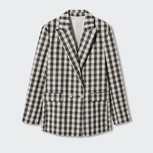 Mango Black and White Blazer with matching shorts with Sophisticated Style